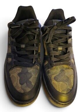 Coach Men’s Black & Olive Camo Low-Top Sneaker